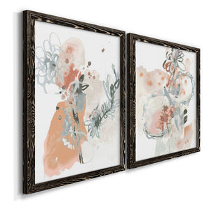 Petal Drift I - Premium Framed Canvas 2 Piece Set - Ready to Hang