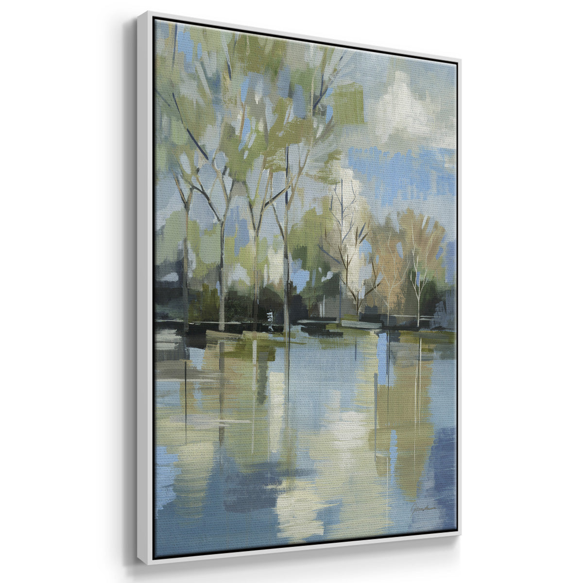 Enchanted Forest II - Framed Premium Gallery Wrapped Canvas L Frame - Ready to Hang