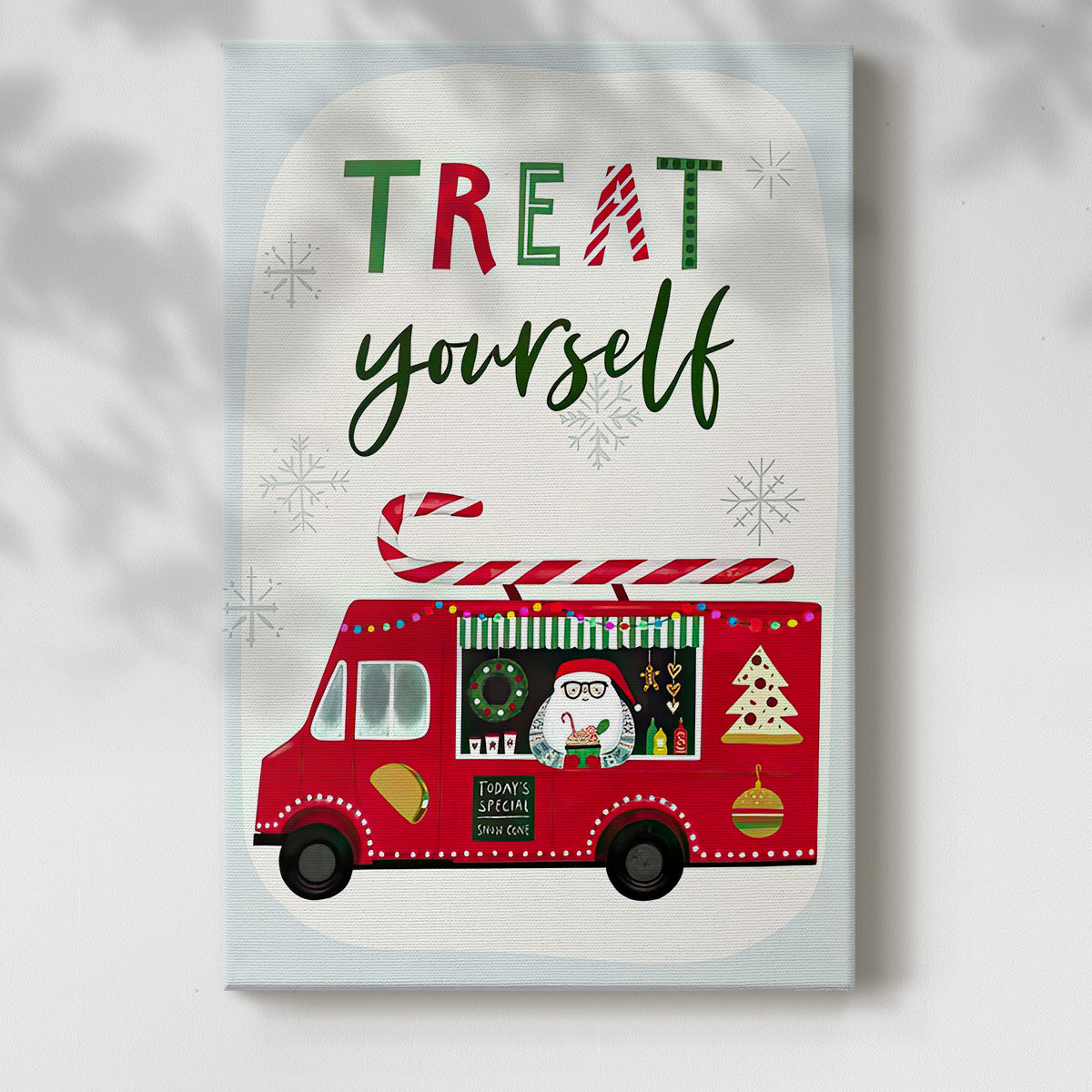 Santa's Foodtruck Collection B - Gallery Wrapped Canvas