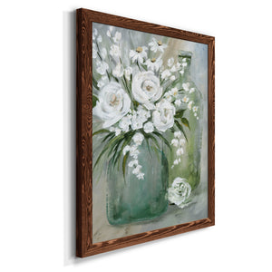 Rosey Afternoon - Premium Canvas Framed in Barnwood - Ready to Hang