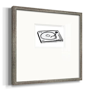 Vinyl Sketch Premium Framed Print Double Matboard