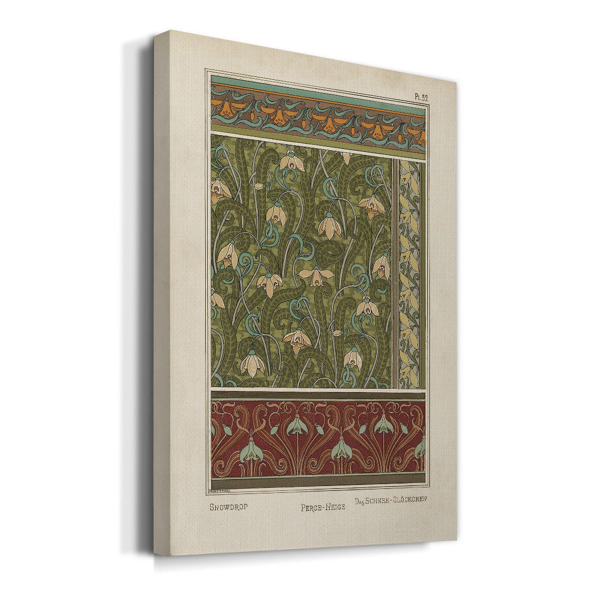 Nouveau Decorative VI Premium Gallery Wrapped Canvas - Ready to Hang