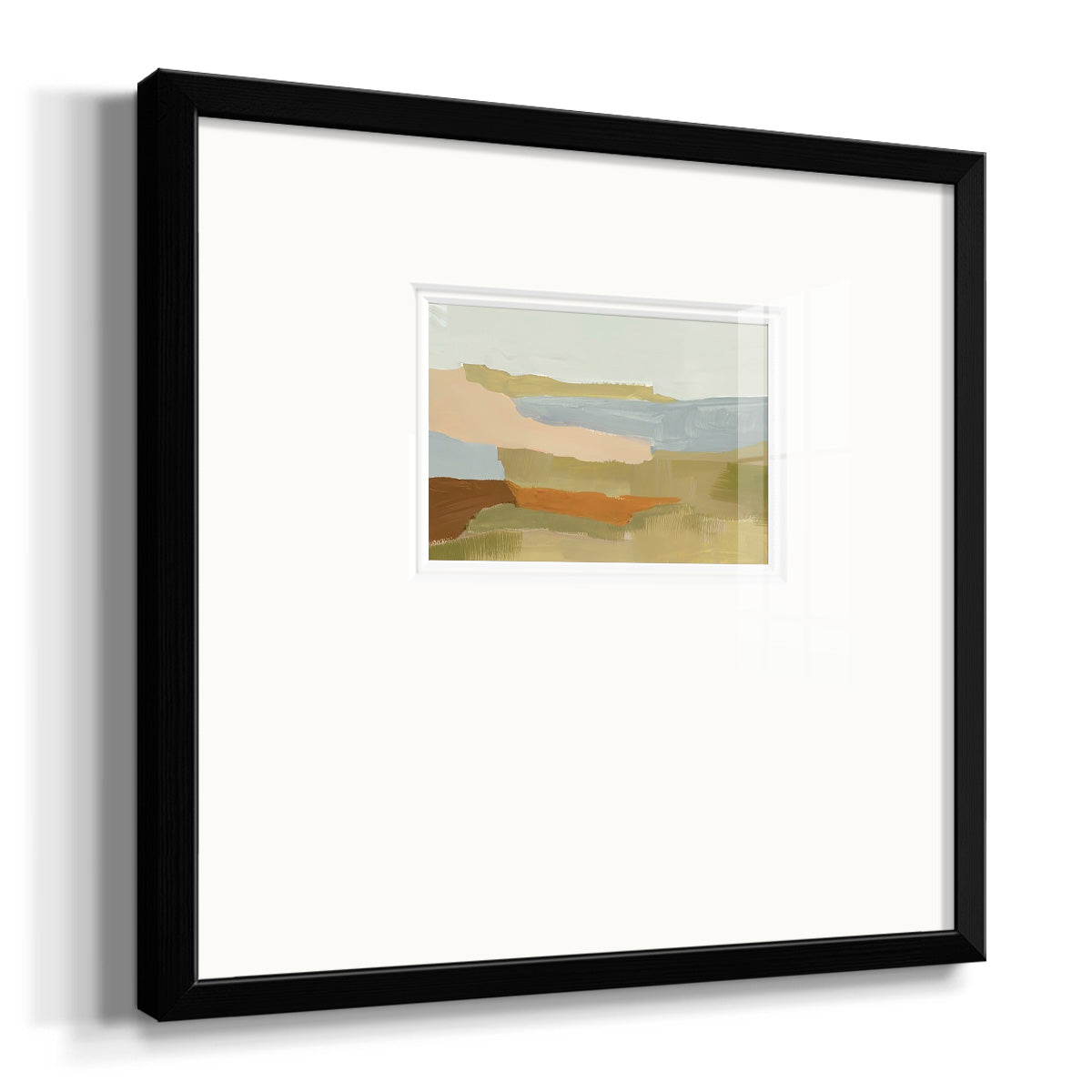 Stacked Landscape IV Premium Framed Print Double Matboard