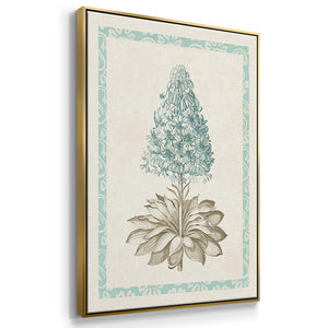 Willow Blue Besler IV - Framed Premium Gallery Wrapped Canvas L Frame 3 Piece Set - Ready to Hang