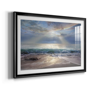 Aqua Blue Morning Premium Framed Print - Ready to Hang