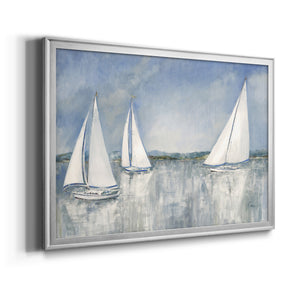 Catching the Breeze - Modern Framed Canvas Print