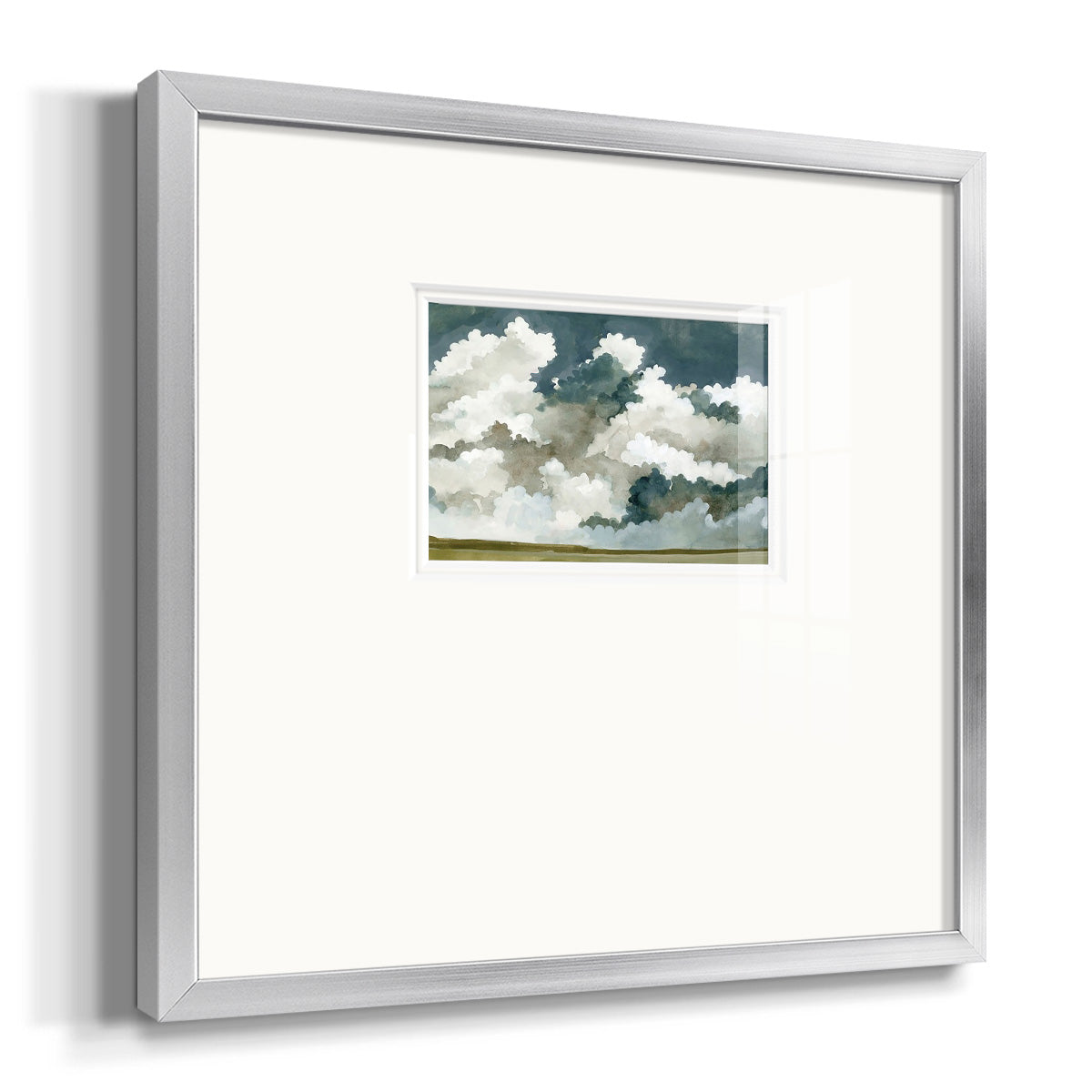 Vast Neutral Sky III Premium Framed Print Double Matboard