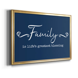 Family Greatest Blessing - Modern Framed Canvas Print