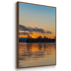 Molten Gold - Framed Premium Gallery Wrapped Canvas L Frame - Ready to Hang