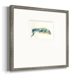 Alligator Premium Framed Print Double Matboard