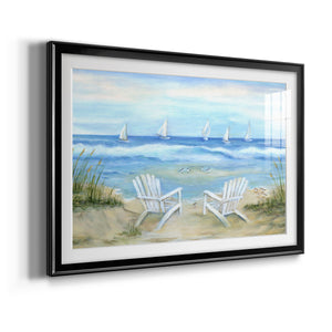 Seaside Escape - Modern Framed Art Print