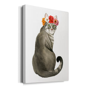 Flower Crown Cats I Premium Gallery Wrapped Canvas - Ready to Hang