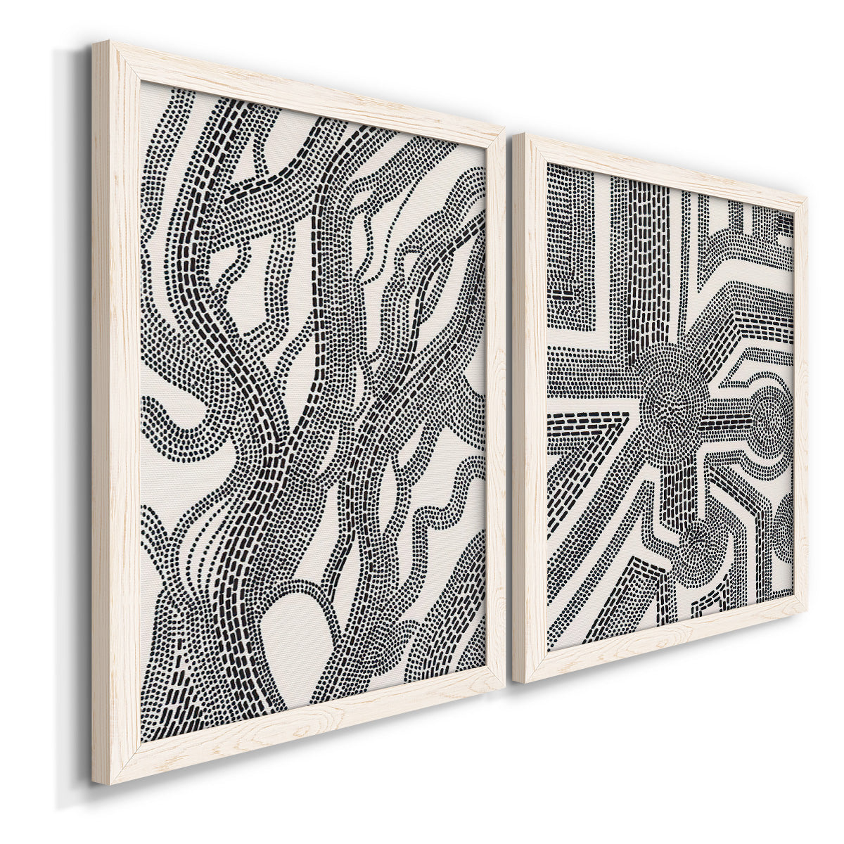 Dots and Dashes I - Premium Framed Canvas - Ready to Hang
