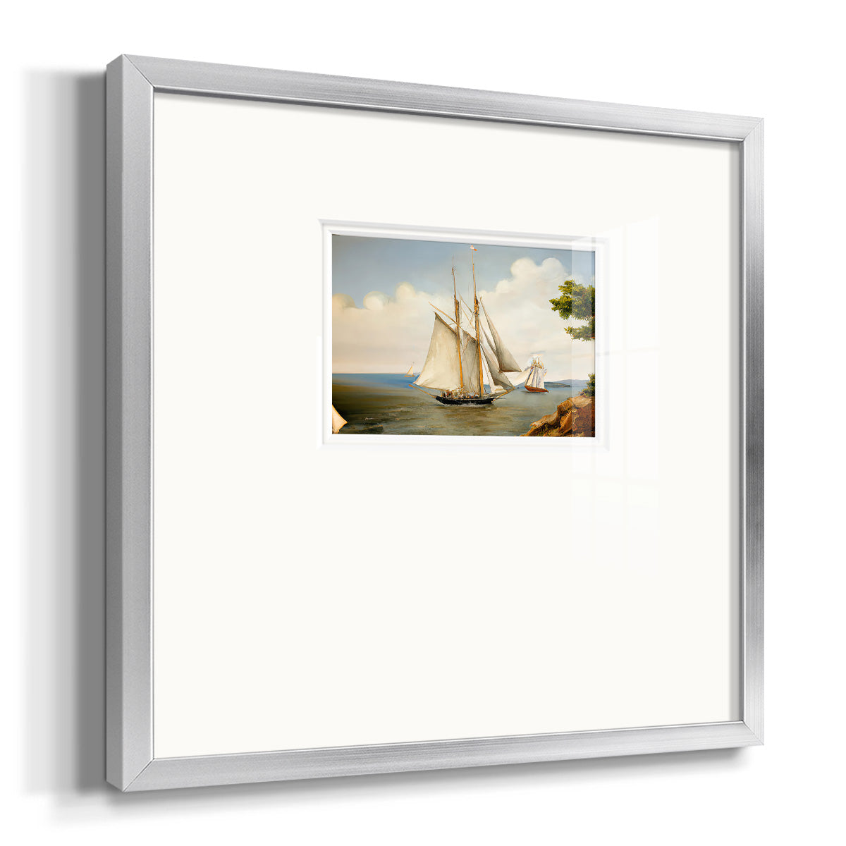 Little Sail Premium Framed Print Double Matboard