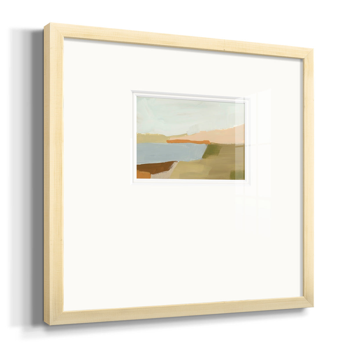 Stacked Landscape I Premium Framed Print Double Matboard