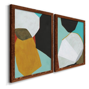 Graphica I - Barnwood Framed Canvas Set