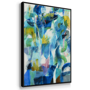 Green Passage - Framed Premium Gallery Wrapped Canvas L Frame - Ready to Hang