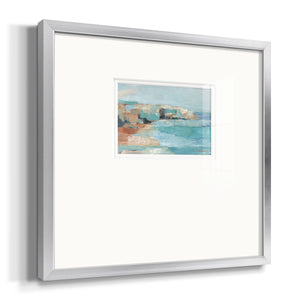 Turquoise Cliff Wall I Premium Framed Print Double Matboard