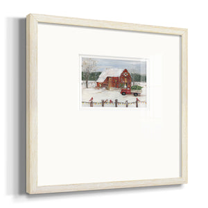 Christmas Farmyard Premium Framed Print Double Matboard