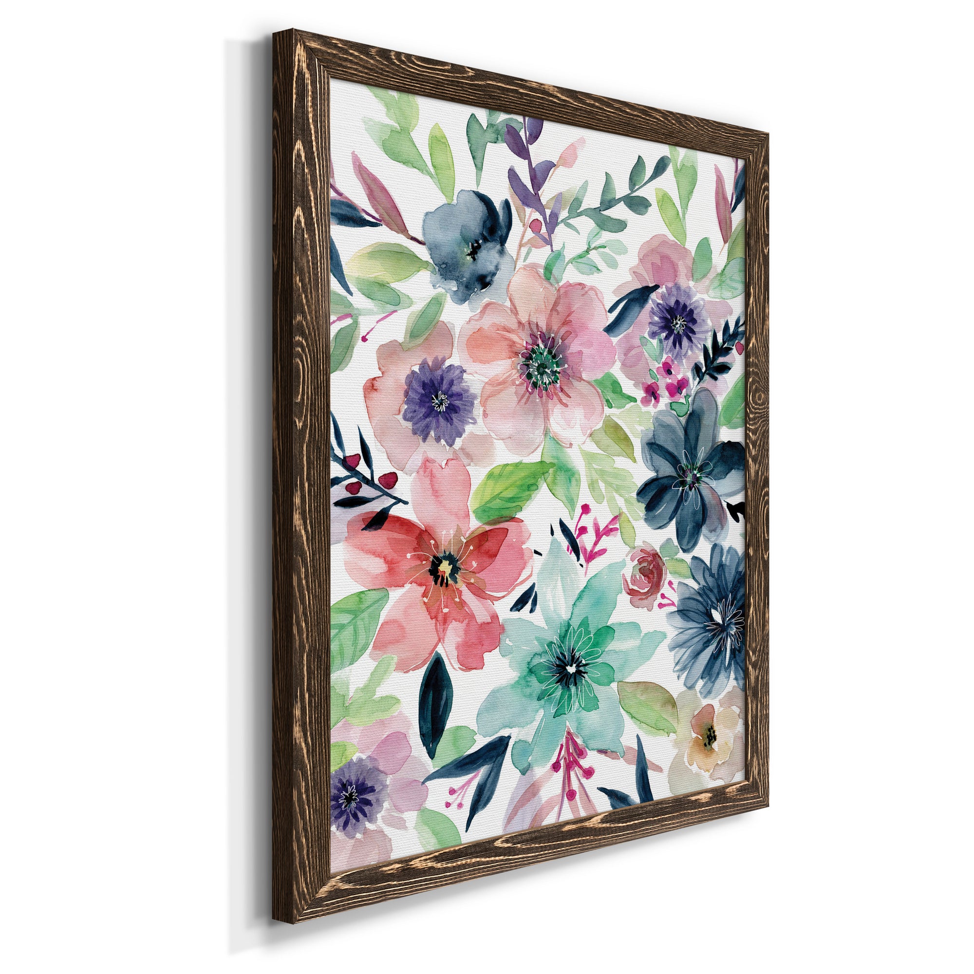 Cool and Serene - Premium Canvas Framed in Barnwood - Ready to Hang