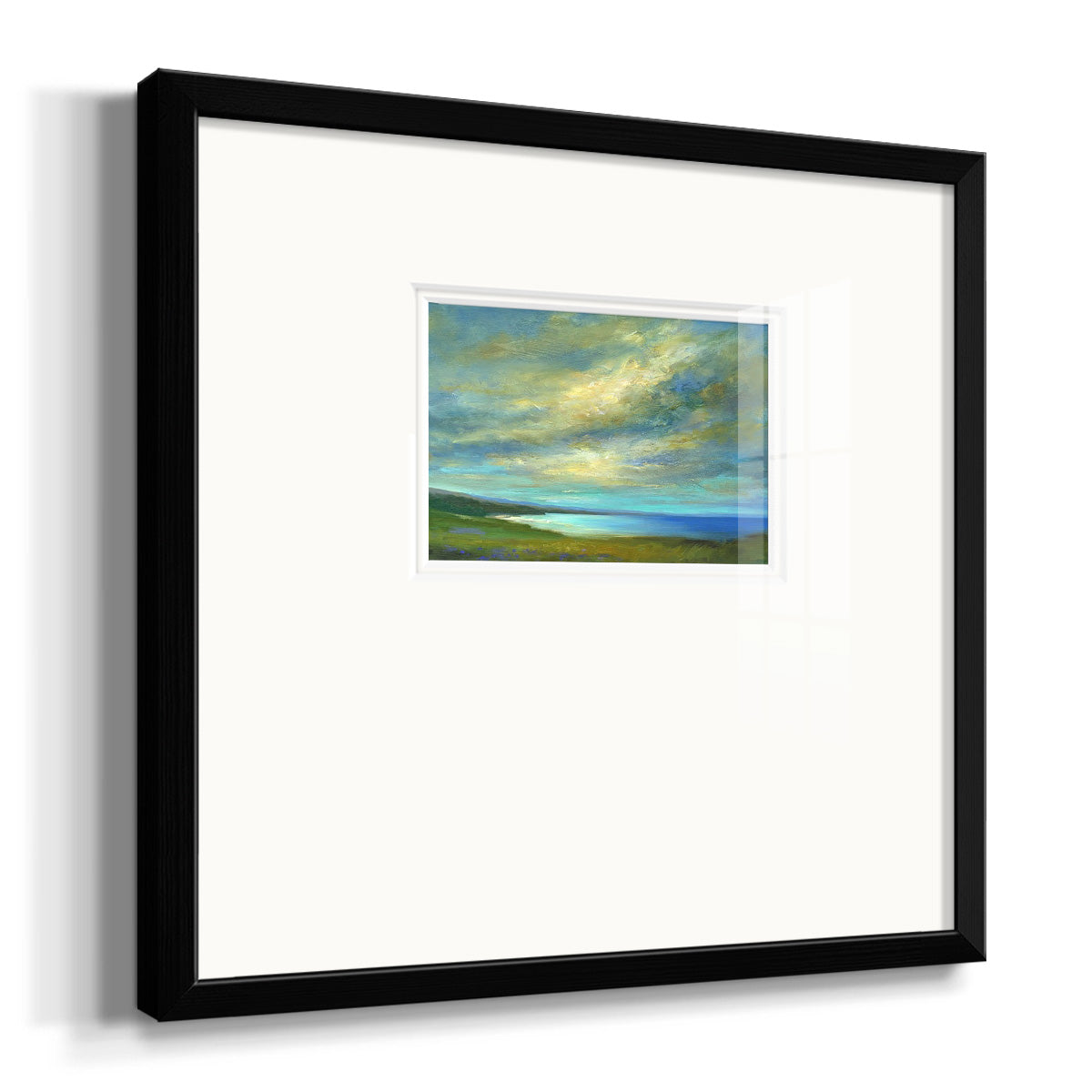 Coastal Views I Premium Framed Print Double Matboard