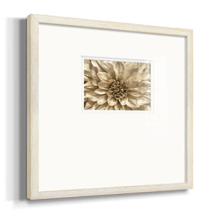 Neutral Wall Flower I Premium Framed Print Double Matboard