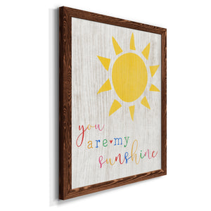 You are my Sunshine - Premium Canvas Framed in Barnwood - Ready to Hang