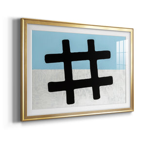 Hashtag - Modern Framed Art Print