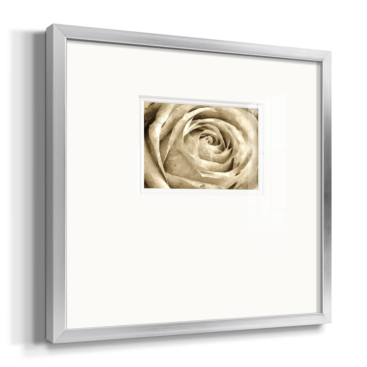 Neutral Wall Flower IV Premium Framed Print Double Matboard