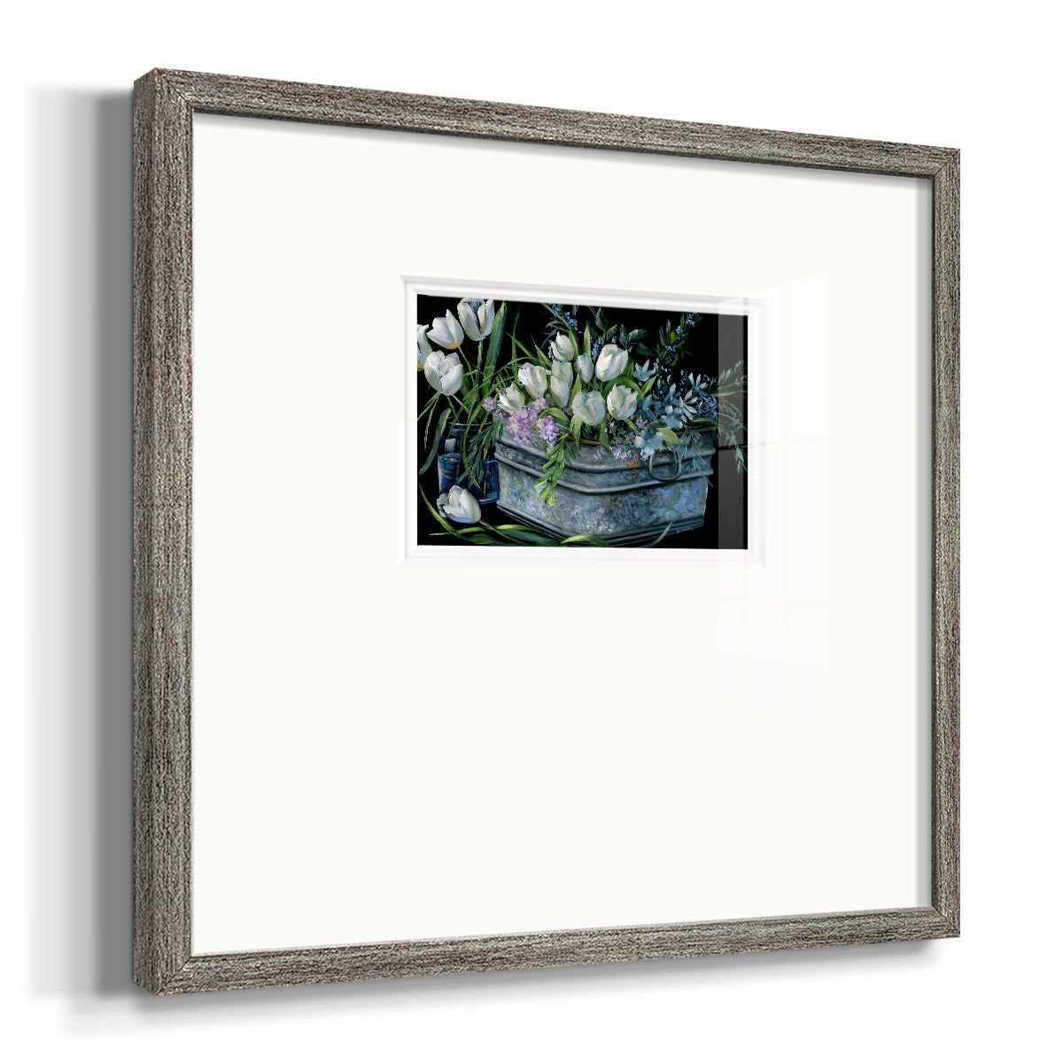 Wild Tulips Premium Framed Print Double Matboard
