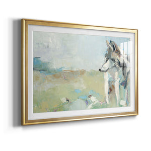 Lone Wolf - Modern Framed Art Print