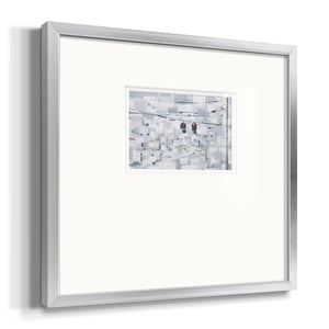 Stop on White- Premium Framed Print Double Matboard