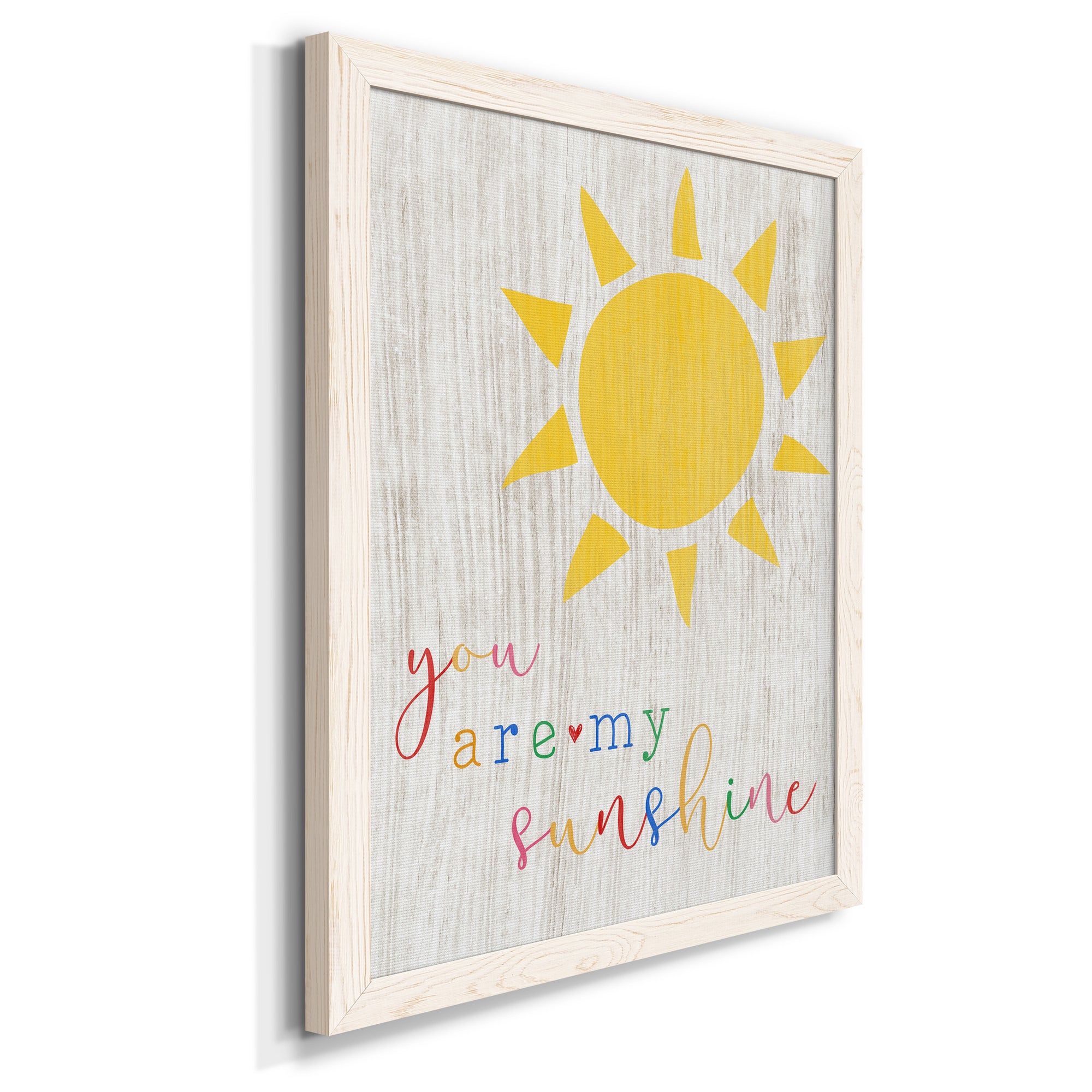 You are my Sunshine - Premium Canvas Framed in Barnwood - Ready to Hang