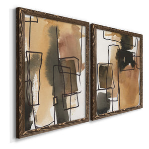 Retro Vibe III - Barnwood Framed Canvas Set