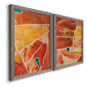 Primary Connection III - Barnwood Framed Canvas Set