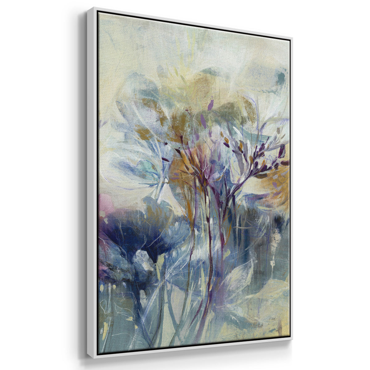 Meadow Saffron II - Framed Premium Gallery Wrapped Canvas L Frame - Ready to Hang