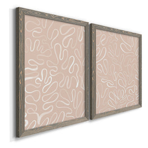 Matisse Pieces III - Barnwood Framed Canvas Set