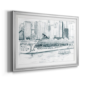 Ferryboats II - Modern Framed Art Print