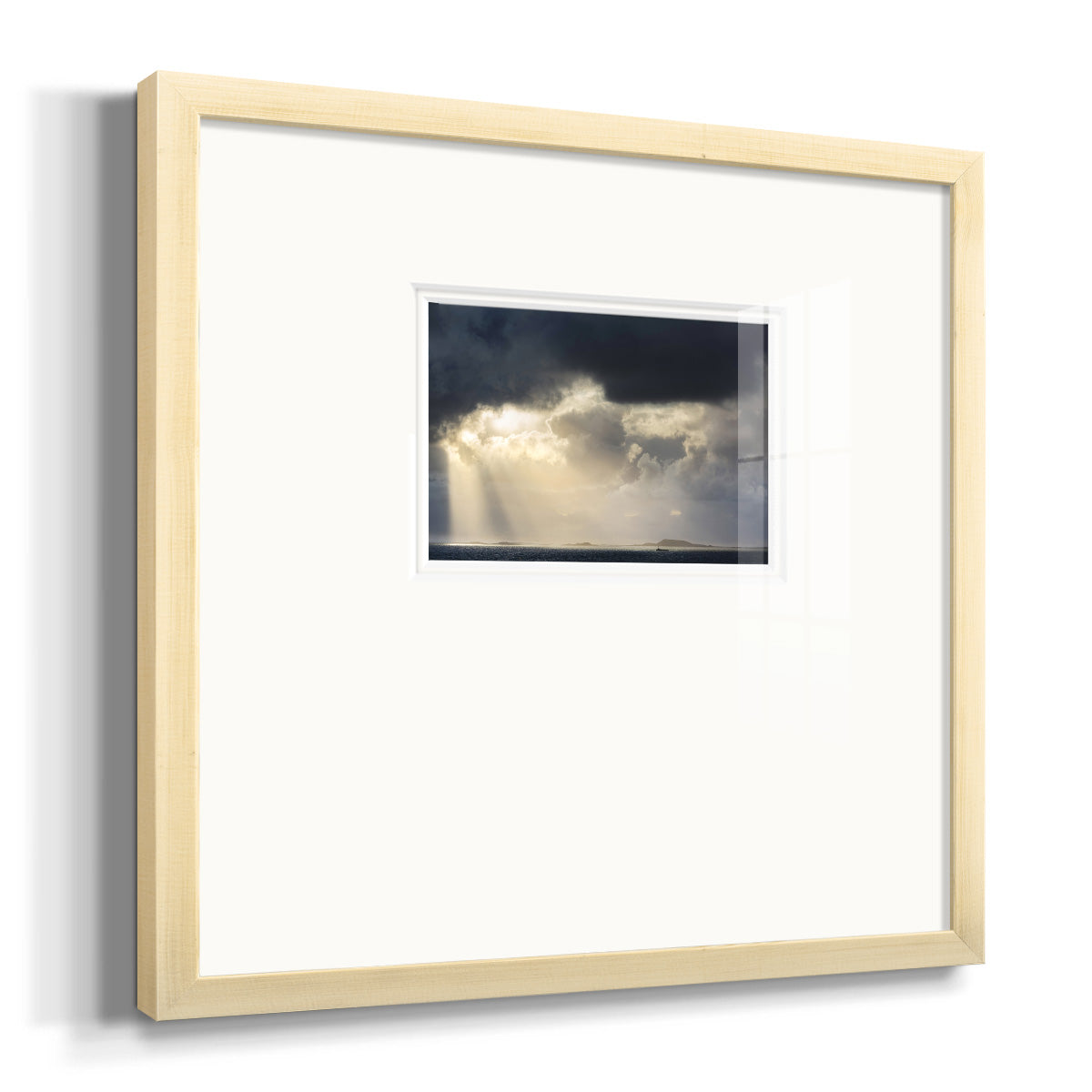 Rays of Light- Premium Framed Print Double Matboard
