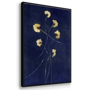 Indigo 1 - Framed Premium Gallery Wrapped Canvas L Frame - Ready to Hang