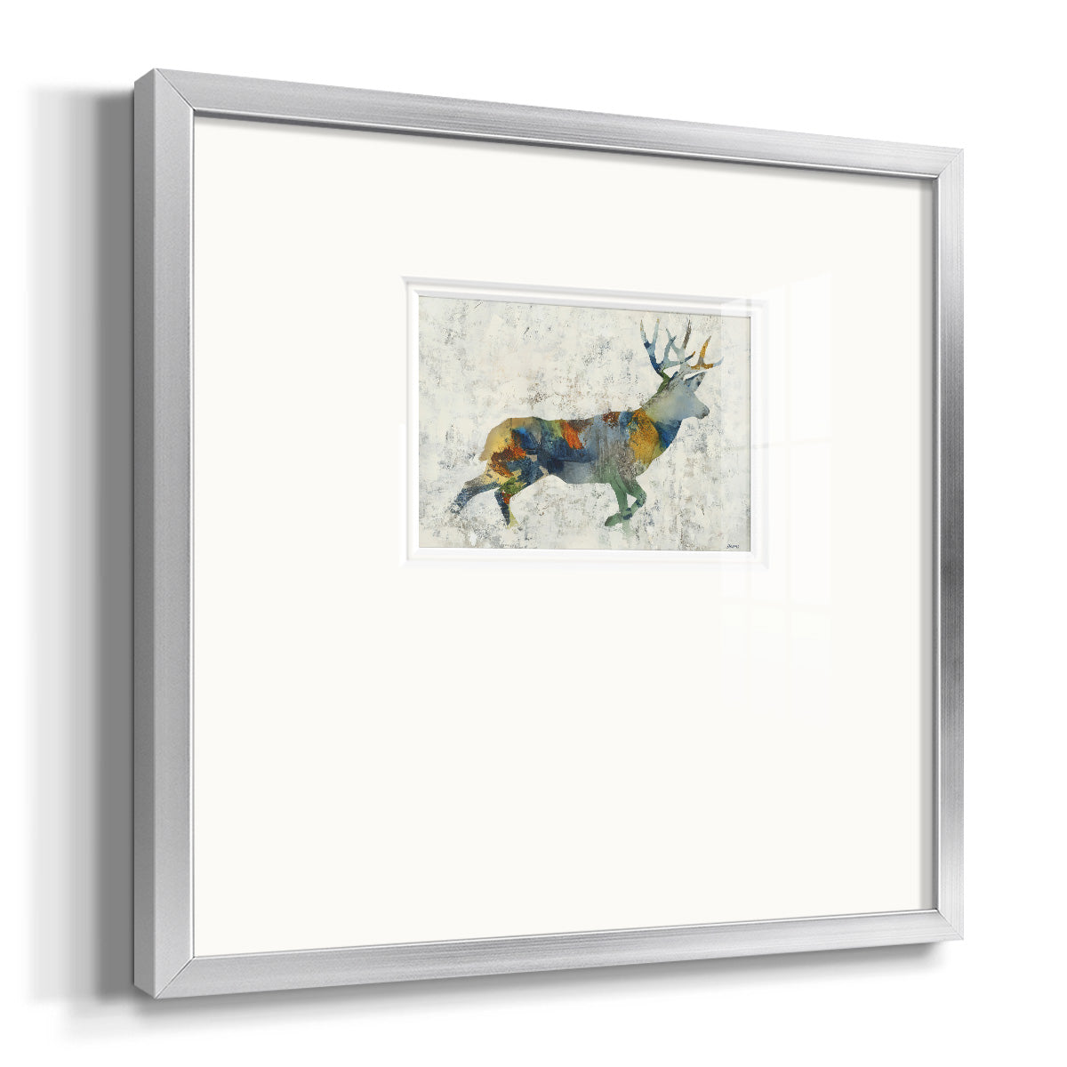Deer Totem Premium Framed Print Double Matboard