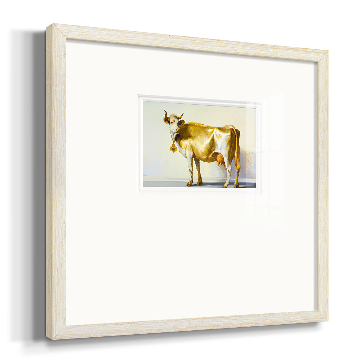 Gold Cow Premium Framed Print Double Matboard