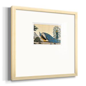 Peacock Plum Premium Framed Print Double Matboard