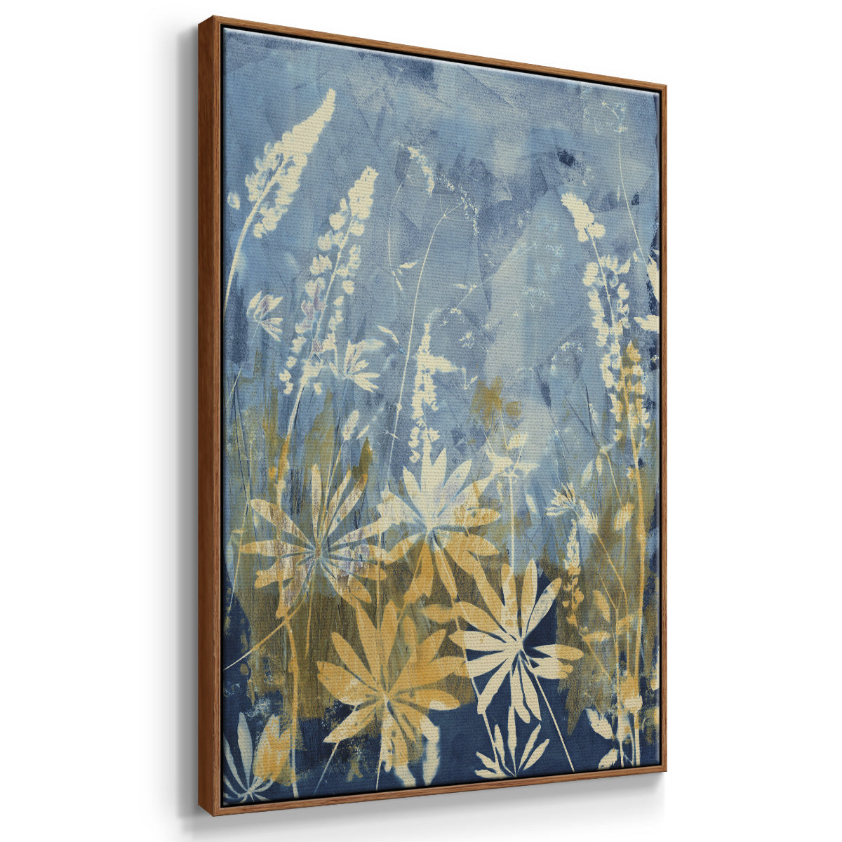 Wild Lupine - Framed Premium Gallery Wrapped Canvas L Frame - Ready to Hang