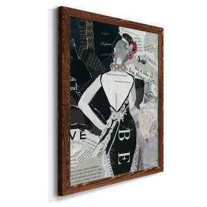 Fashion Mosaic II - Premium Canvas Framed in Barnwood - Ready to Hang
