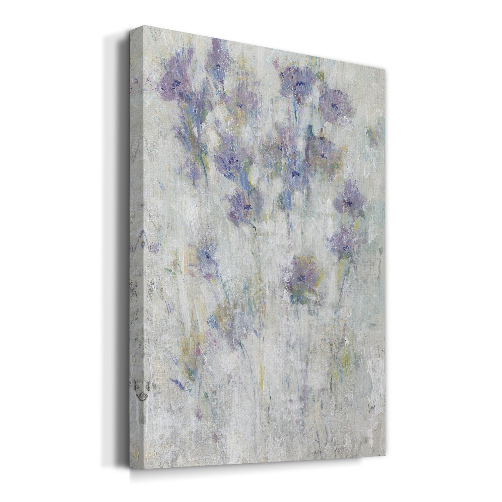 Lavender Floral Fresco I Premium Gallery Wrapped Canvas - Ready to Hang