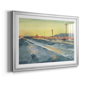 Deserted Highway I - Modern Framed Art Print