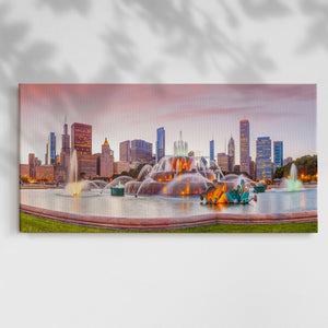 Buckingham Fountain I - Gallery Wrapped Canvas