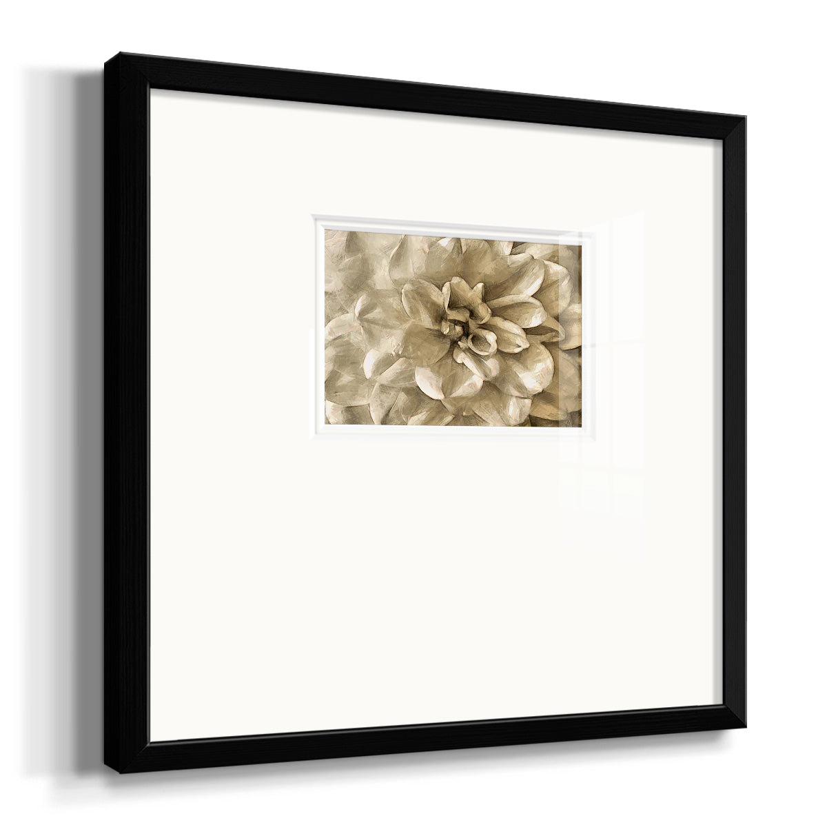 Neutral Wall Flower III Premium Framed Print Double Matboard