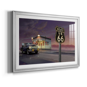 Route 66 - Modern Framed Art Print